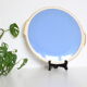 Blue ceramic dish and golden edges, Villeroy and Boch, vintage