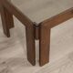 Vintage 70's table in wood and glass design Afra e Tobia Scarpa