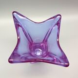 Vase cristal vintage, vase à doigt en verre d’art coloré vintage
