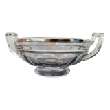Art Deco cut Val Saint Lambert with silver frame Minerva