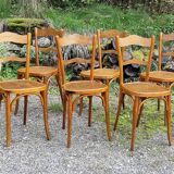 6 Baumann bistro chairs n°58 from the 20s