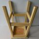 Tabouret des années 50 en bois dans sa couleur d'origine