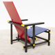 Red and blue chair Gerrit Rietveld by Cassina