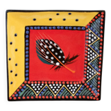 Hand Painted Decorative Dish, South African Pottery, By Nombulelo Mkiva