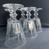6 Water glasses n°2 - Baccarat/Saint Louis - 19th century
