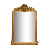 Miroir ancien Louis Philippe à fronton 135cm x 86cm
