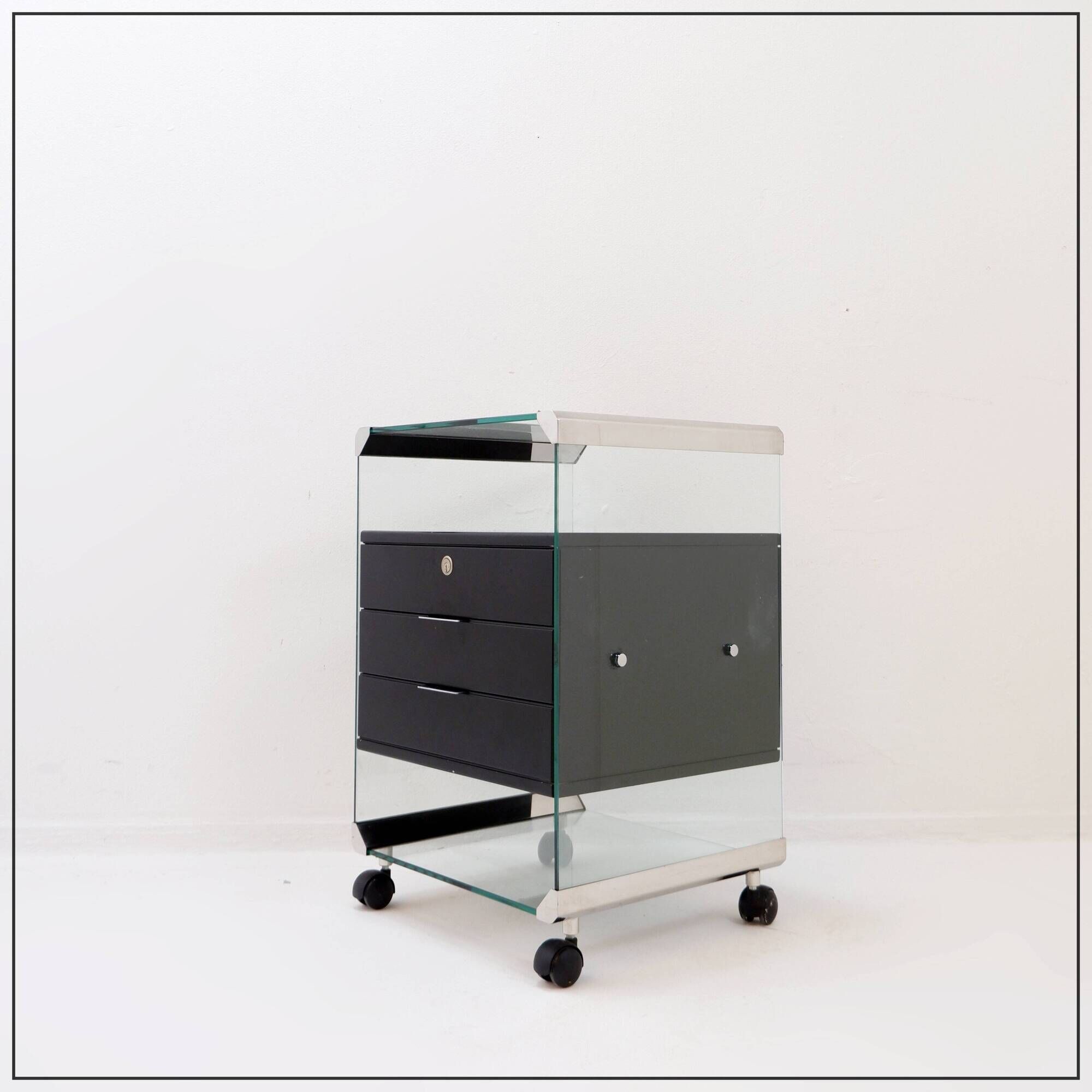 “Movie Cassettiera” rolling box by Pierangelo Gallotti for Gallotti & Radice