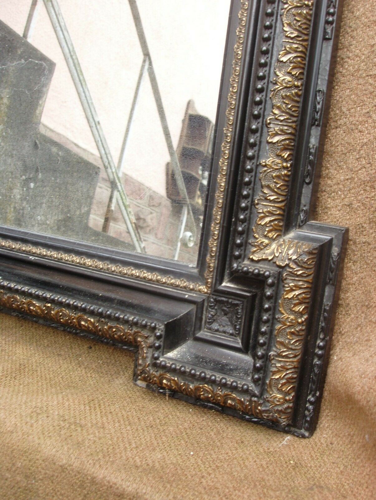 Former black mirror of Napoleon III period and style