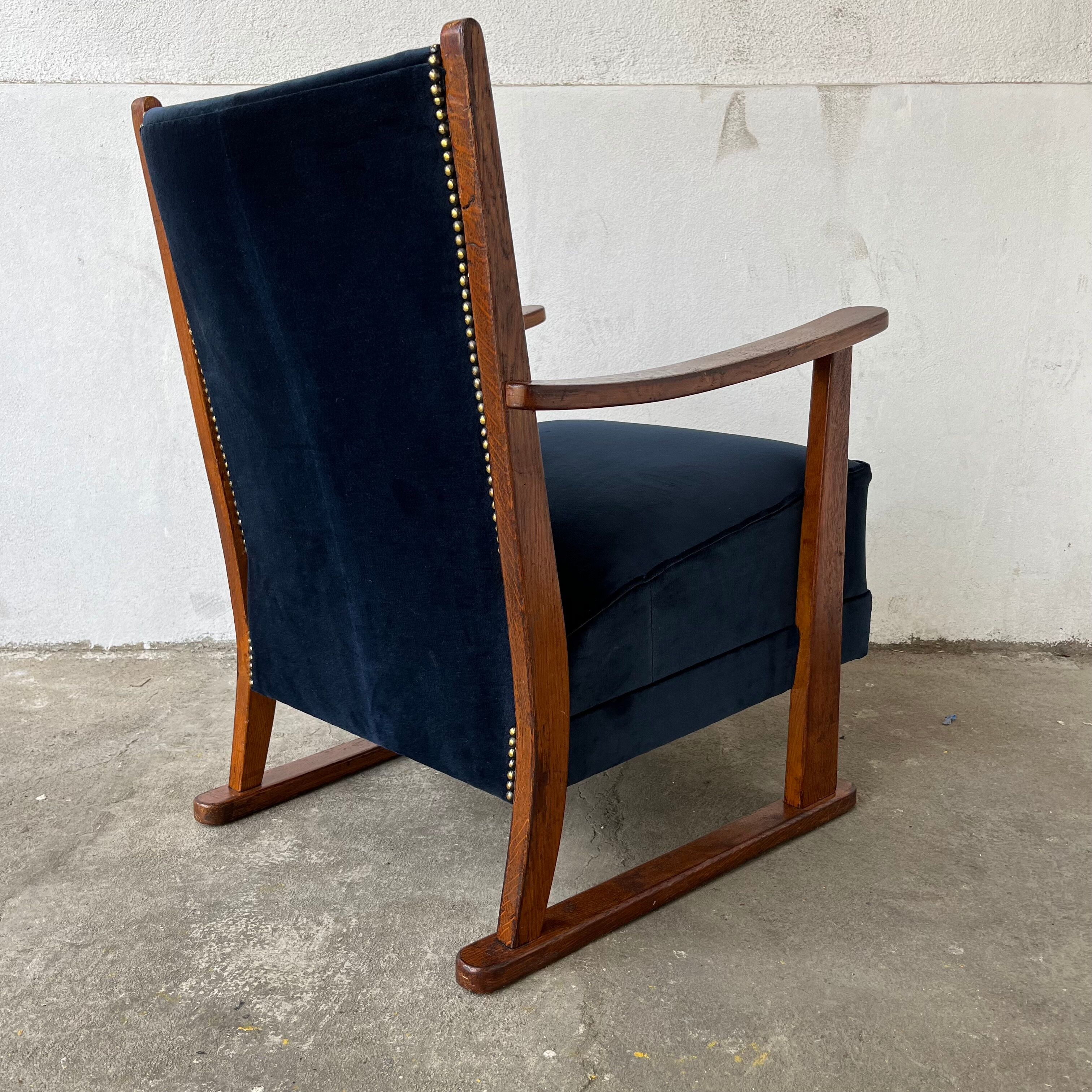 Paire de fauteuils années 40