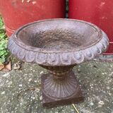 Antique Medici cast iron vase - Height 21 cm