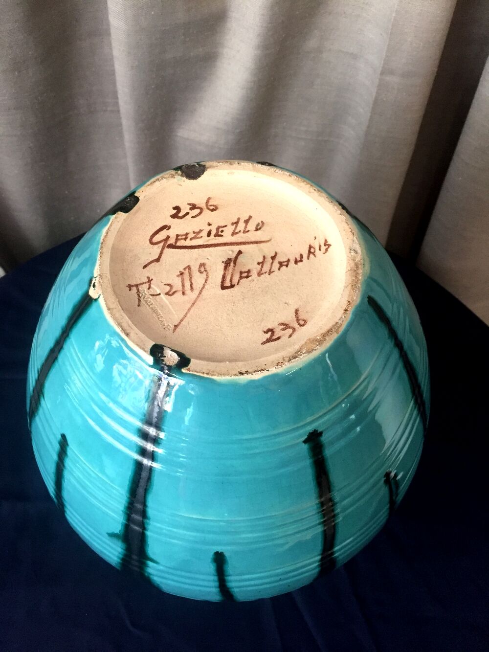 Ball vase Jean Gaziello Vallauris