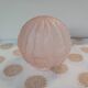 Old pale pink pressed glass globe
