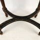 Stool in varnished natural wood Louis XVI style