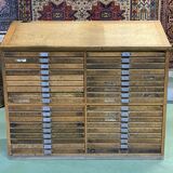 Double oak printer furniture from the 1930s