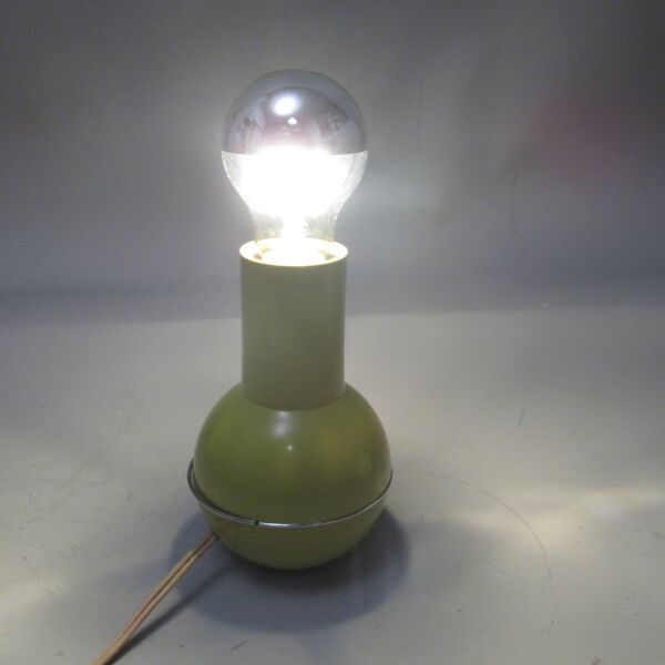 Lampe italienne culbuto kaki Lamperti années 70