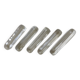 Set of five knife rests signed in crystal by the Daum Nancy house, 1960.