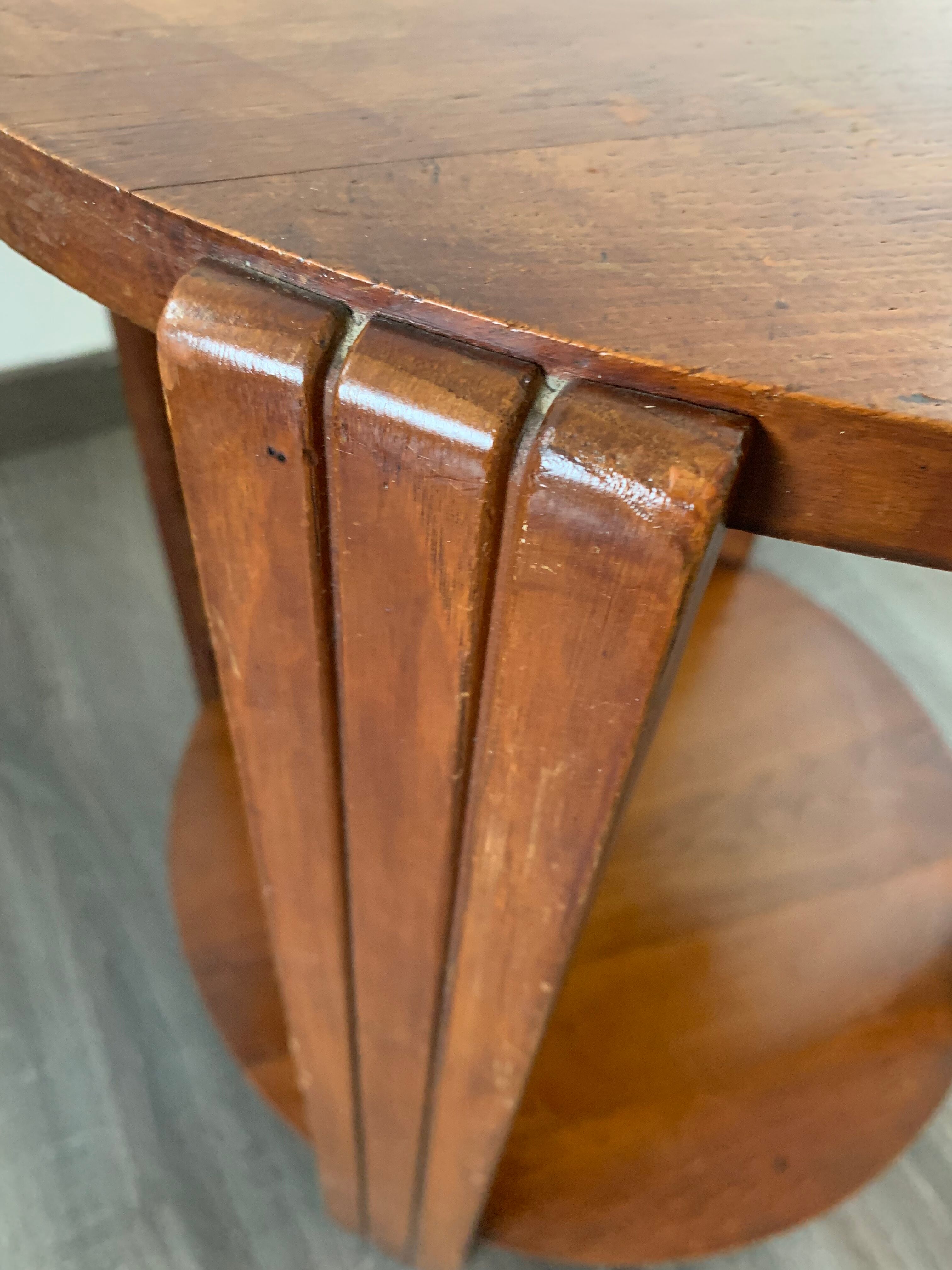 Art deco pedestal table