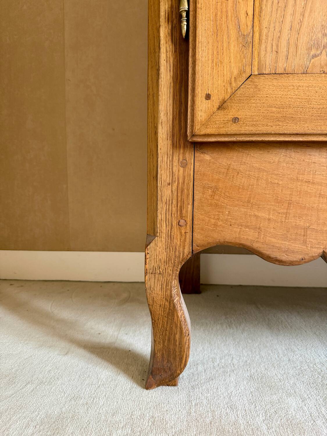 19th century oak wedding armoire