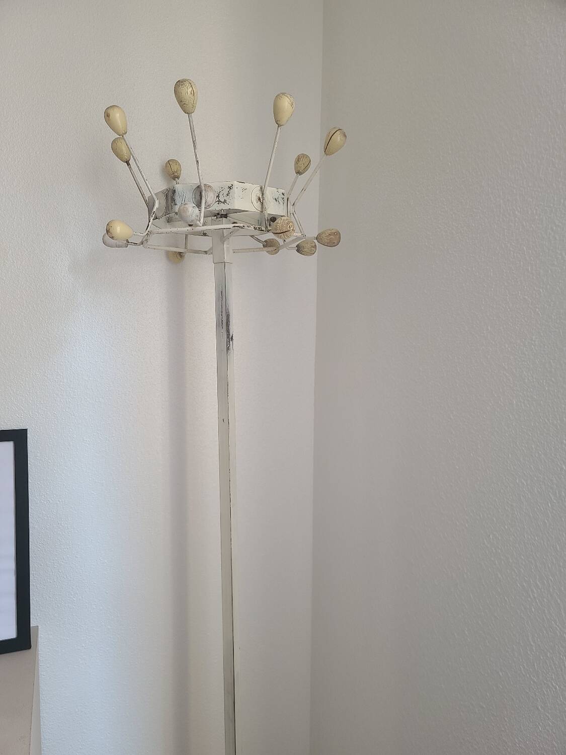 Porte manteaux en métal d'atelier années 50