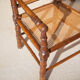 Canned armchair wood imitation bamboo, colonial armchair, interior decoration
