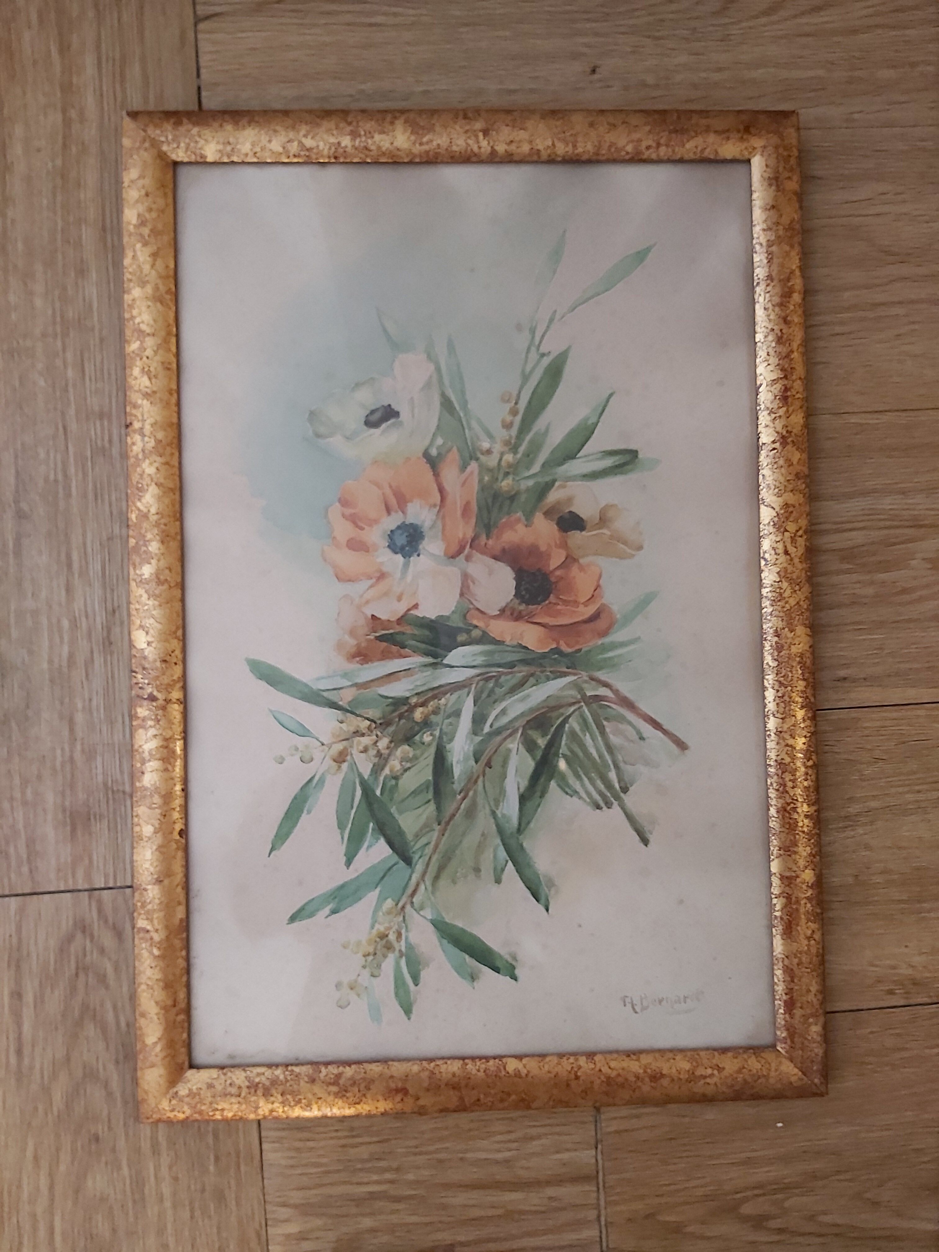 Vintage watercolour painting