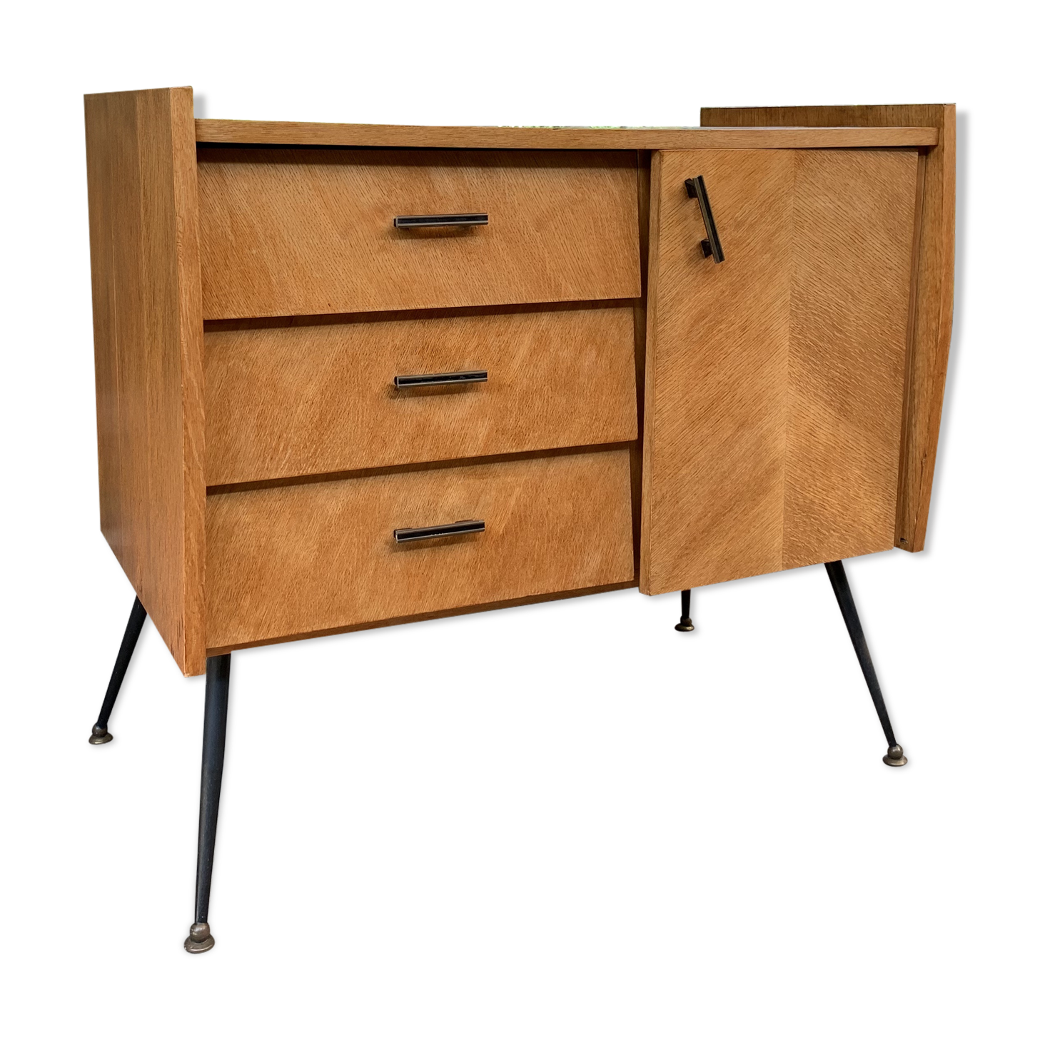 Buffet commode pieds compas 50’s