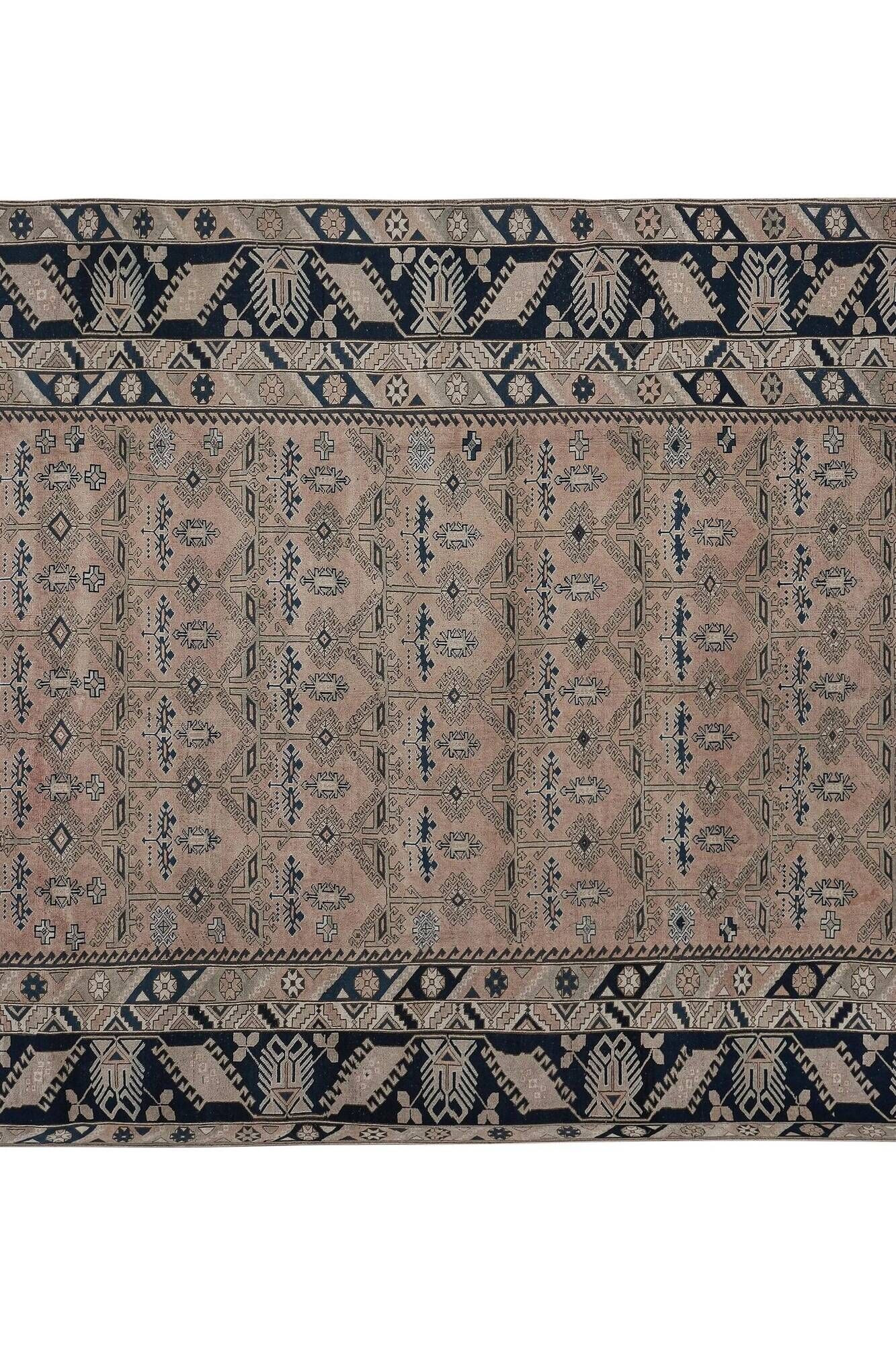 Vintage Turkish Oushak rug 302x393 cm