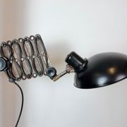 Large German Industrial Scissor Wall Lamp from Helion Arnstadt, 1950s