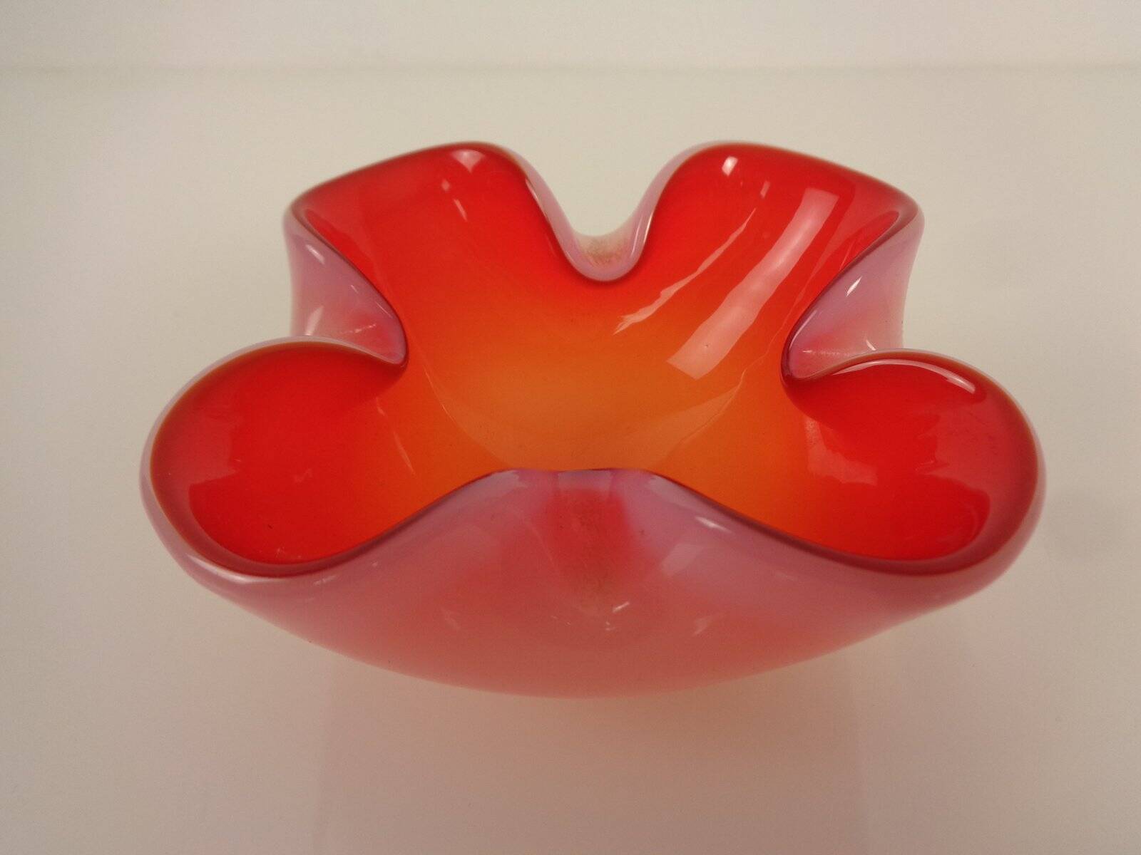 Sommerso Murano Glass Ashtray, Italy, 1960s