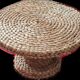 Coffee table in rope
