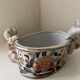 Antique Imari planter with zoomorphic dog decoration, 19th century