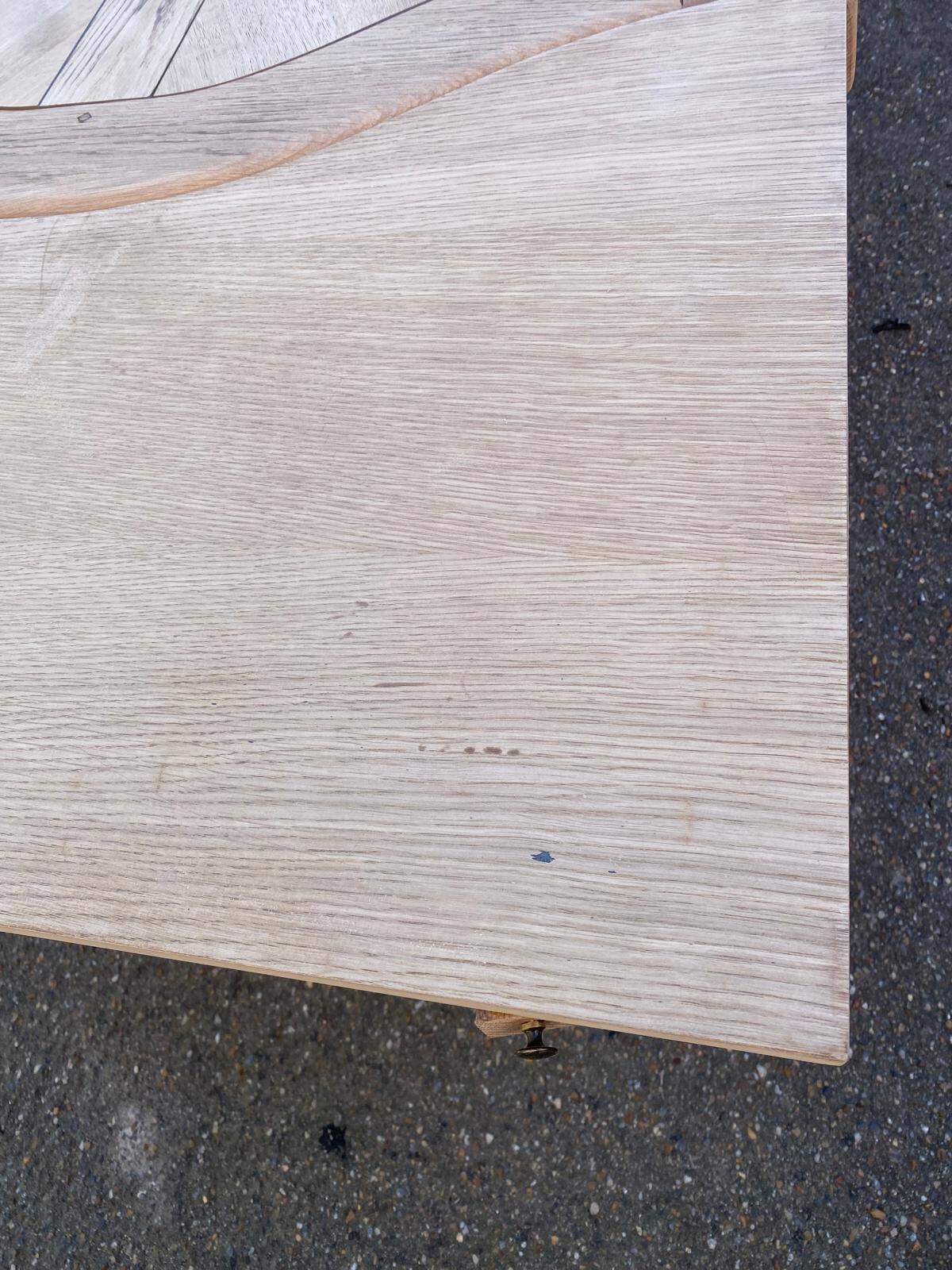 Renovated extendable monastery dining table in solid oak 220-300cm