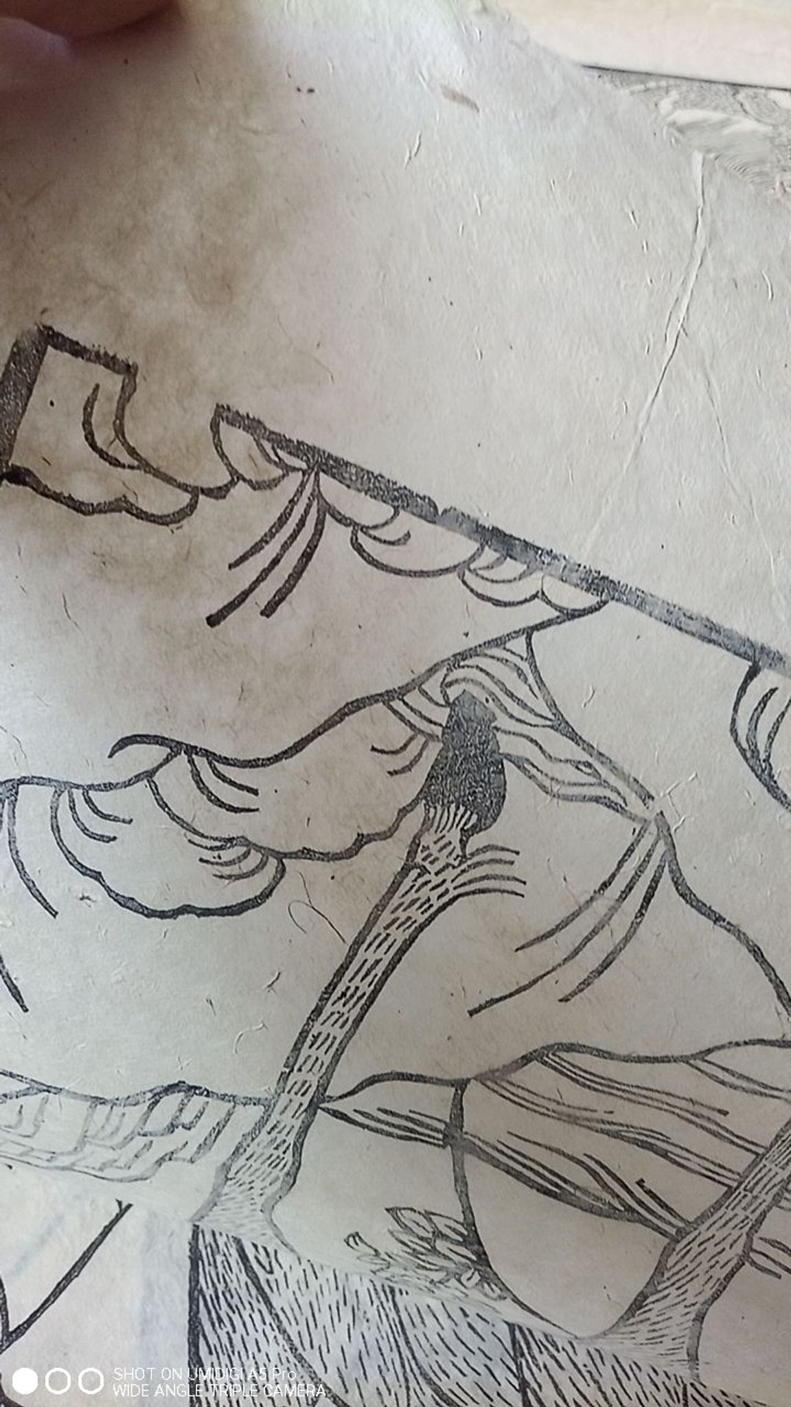 Japanese print, modern reprint on rice paper