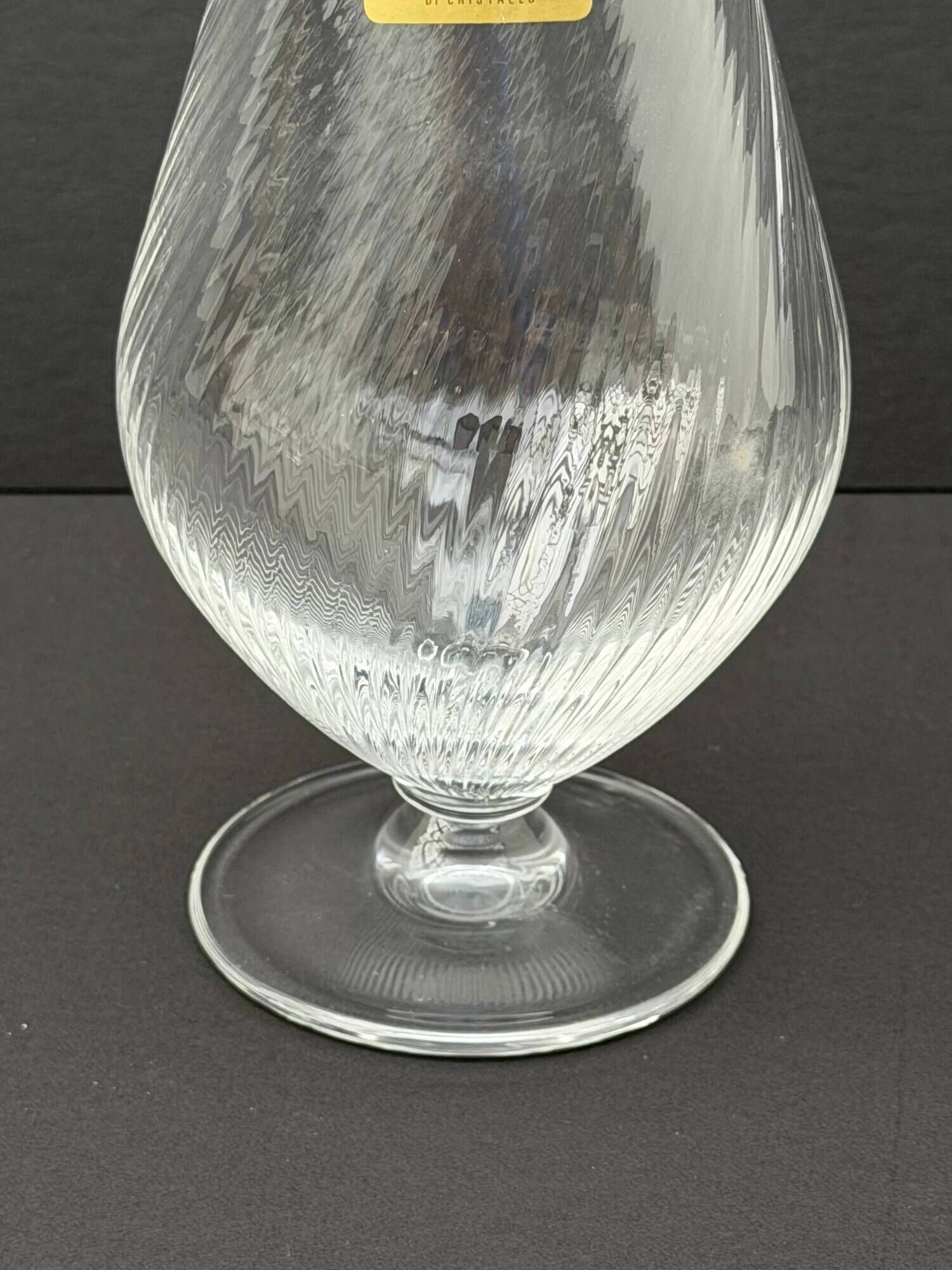 Carafe of spring of crystal in crystal, italy 1970