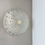 Glass flushmount wall light  peill and putzler lights attrib., germany, 1970s