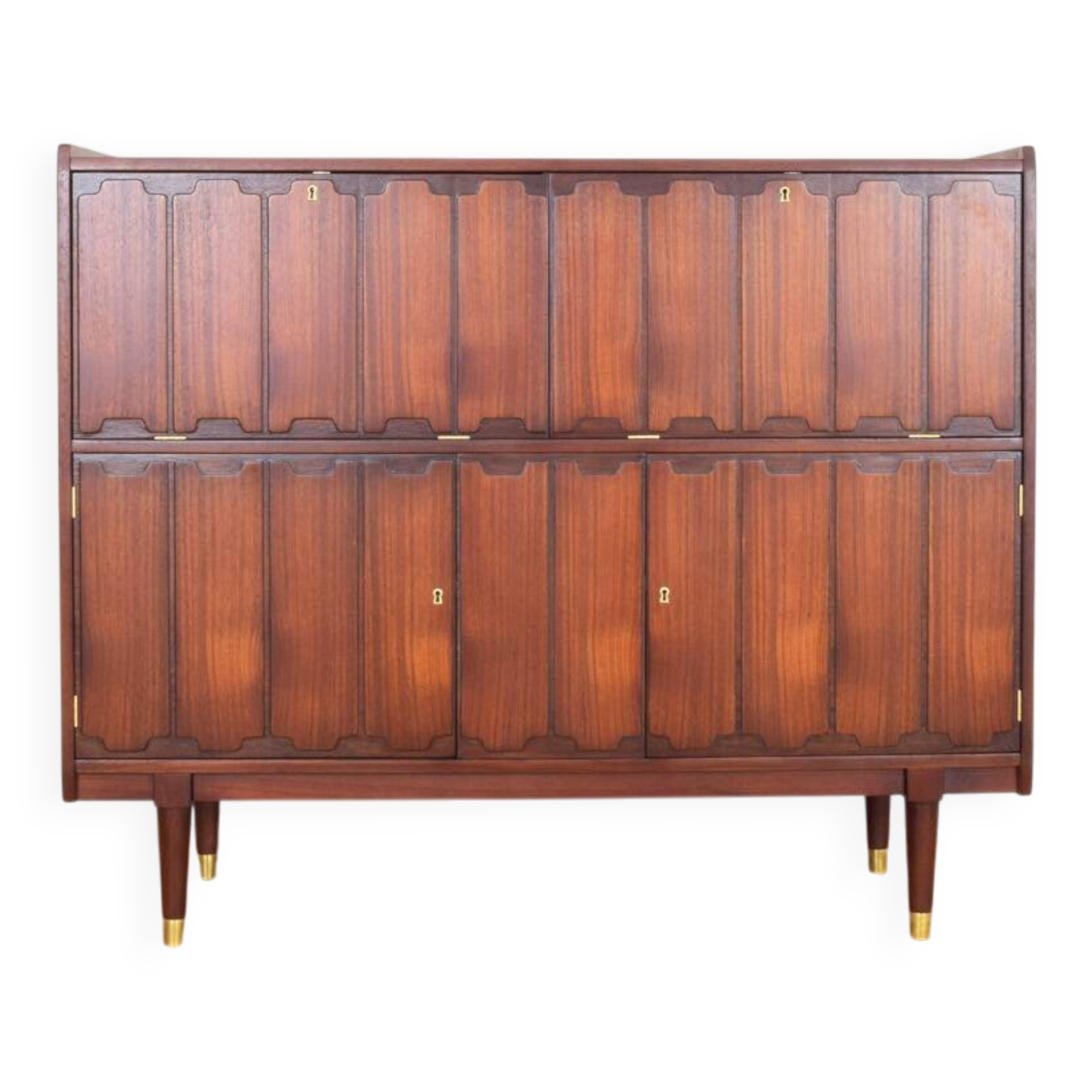 Mid-Century Norwegian Teak Highboard, 1960s.