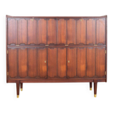 Buffet haut en teck norvégien du milieu du siècle, années 1960.