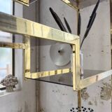 Brass shelf 1970 Belgo Chrom regency