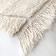 Moroccan Berber carpet blessed ouarain ecru plain with engraved diamonds 146x97cm