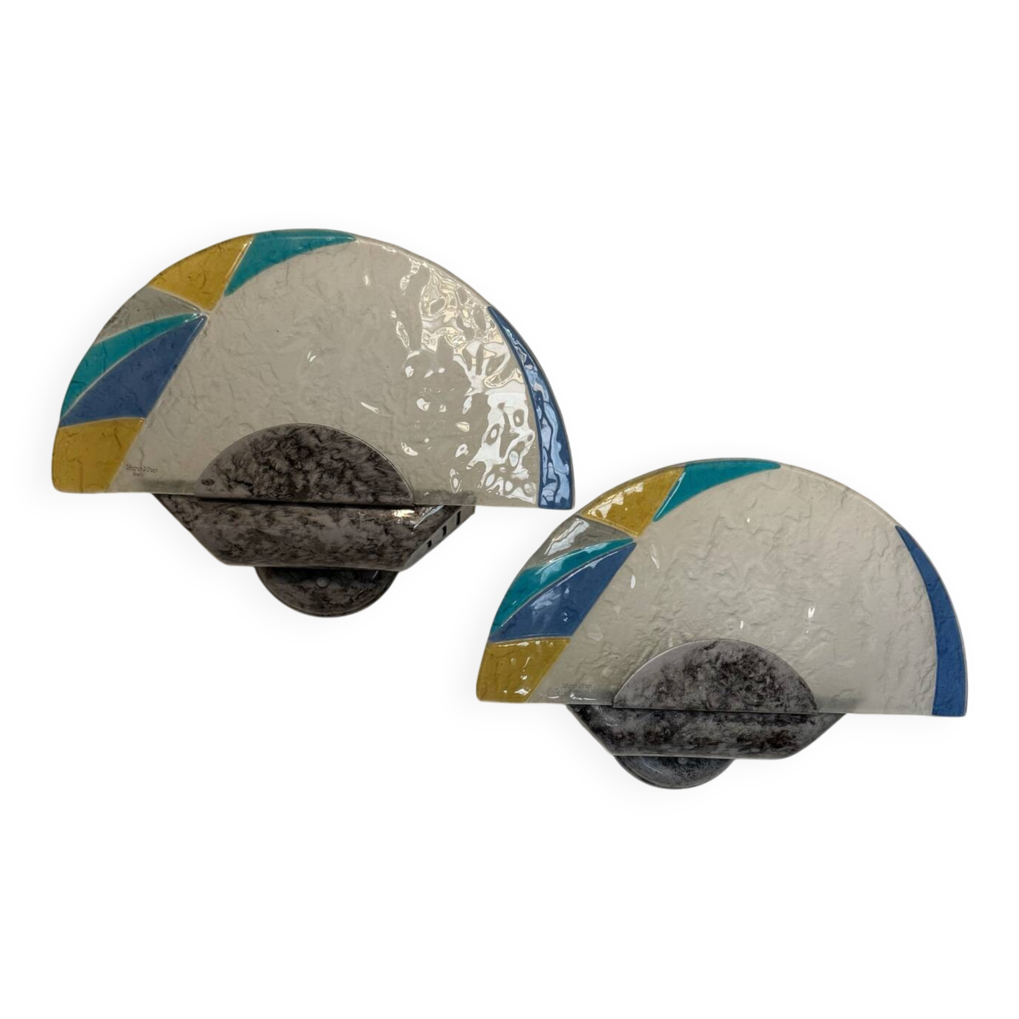 Murano glass wall lights from the 80s