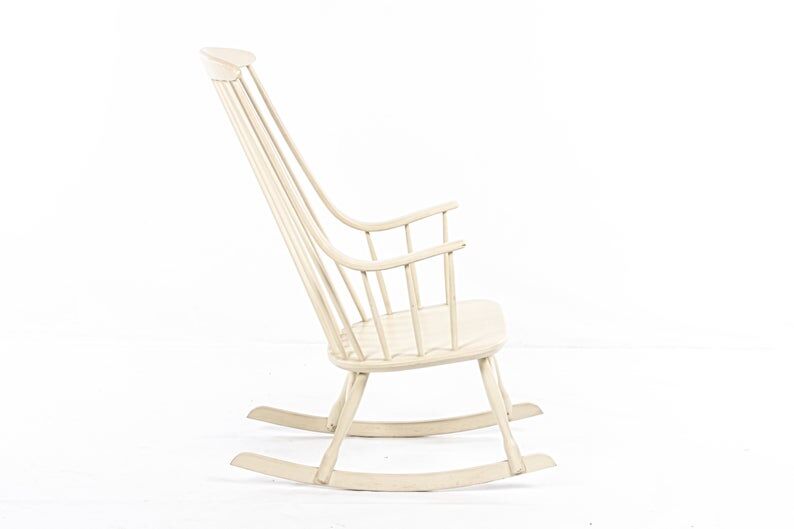 Rocking-chair by Lena Larsson for vintage Swedish Nesto circa 1960
