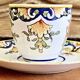6 old Devres Fourmaintraux Rouen coffee cups Dinan model 19th century