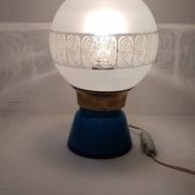 Lampe de table en cristal. Espagne, années 1950.