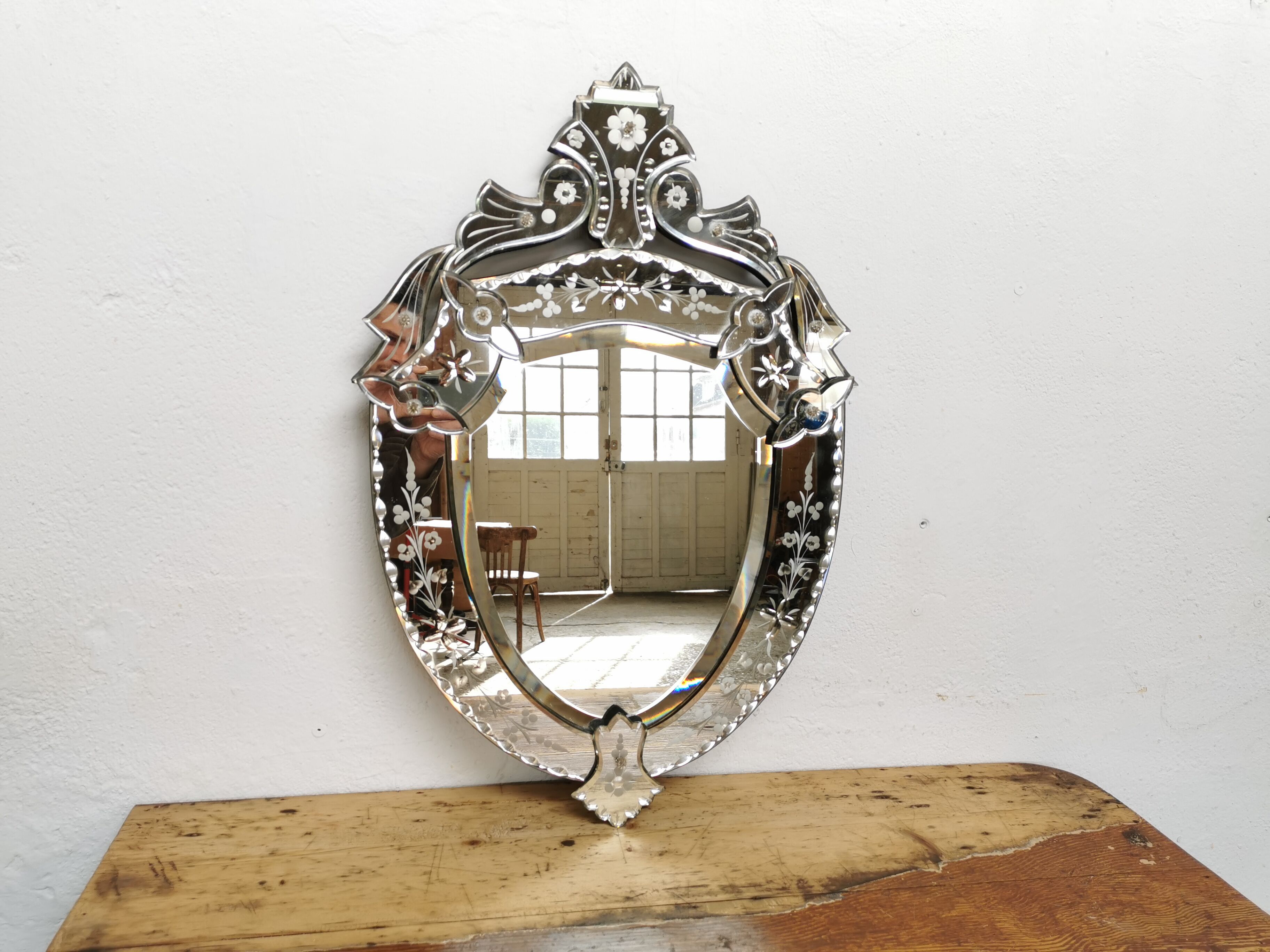 Vintage venetian mirror Murano