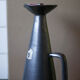 Ceramic pitcher of Louviers manufacture 50s, pitcher with conical handle