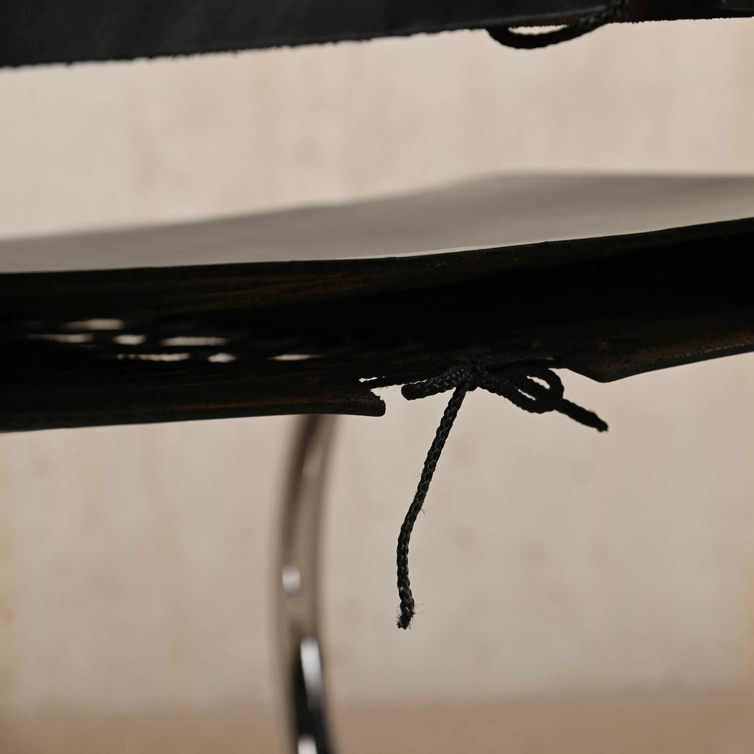 Mies Van Der Rohe Mr10 Cantilever chairs in black leather for Knoll