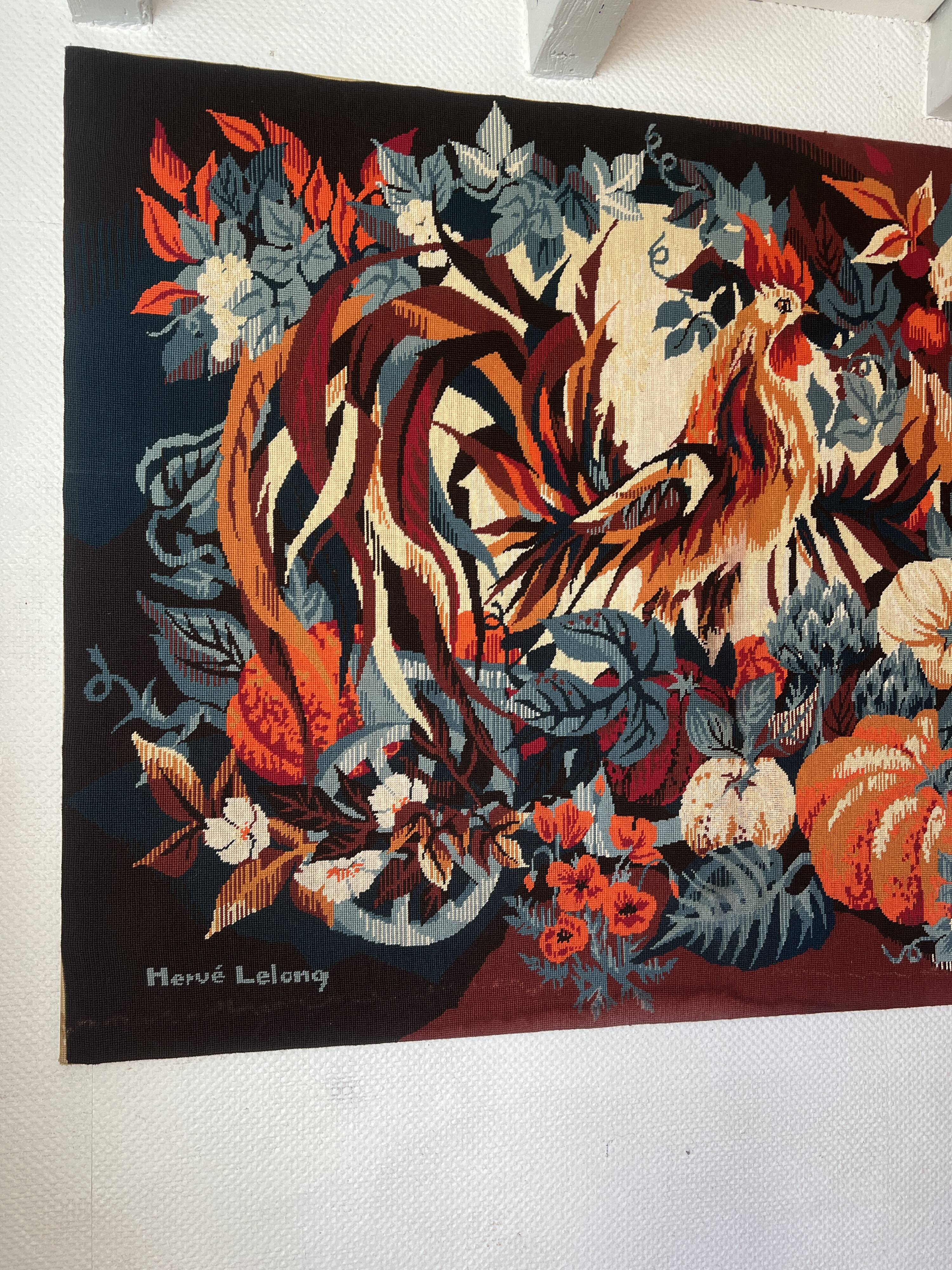 Tapestry on frame by Hervé Lelong