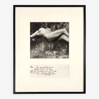 Photographie, Lucien clergue « femme nue sous la cascade », tirage argentique signée et daté