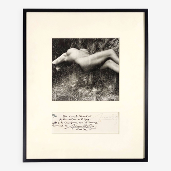 Photography, Lucien Clergue “naked woman under the waterfall”, silver print signed and dated