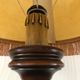 Wooden table lamp turned vintage